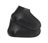 Mipcase Shoe Covers Wear-resistant 1 Pair Black Silicone L Size Waterproof Non- Boot Protectors for Outdoor Use Daily Commute on Rainy Or Snowy Days