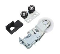 Mipcase Silent Sliding Closet Door Rollers Replacement Kit with High Load Capacity and Stainless Steel Material, Silver Wardrobe Door Hardware Featuring Reset Function for Smooth Operation