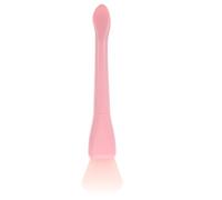 Mipcase Silicone Double-ended Mud Mask Brush with Spatula, Pink Face Mask Applicator Tool for Skincare, Clay and Eye Makeup, Reusable Beauty Tool with Pvc Bag for Household Use