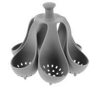 Mipcase Silicone Egg Boiler Rack 6pcs Set for Hard-boiled and Poached Eggs Heat-resistant Steamer Basket Insert for Microwave and Stove for Home Cooking