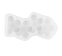 Mipcase Silicone Scented Candle Mold DIY Decorative String Small Red Flower Candle Making Mold for Aromatherapy Crafting and Car Fragrance Stone, 1pcs