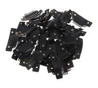 Mipcase Snap Clips Lightweight Plastic and Iron Material with Secure Attachment 50pcs U-shaped Adjustable for Wig Thicknesses for Wigs and Hairpieces for Casual Events and Office Use