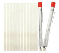 Mipcase Soapstone Marker Pen and Holder Kit 2pcs Set with 12 Refills for Welding Accessories, Removable Marking on Steel, Aluminum, and Castings, Industrial Welding Tools for Professional