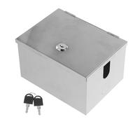 Mipcase Socket 6.30x4.72x3.74 with Lock Weatherproof Box Stainless Steel Waterproof Electrical Outlet Case Inch Anti-theft Surface Mount Outdoor for Public Facilities