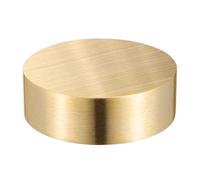 Mipcase Solid Brass round Paperweight 6cm for Calligraphy and Chinese Painting, Vintage Brass Flat Paper Holder for Sumi Drawing and Writing Practice, Traditional Desk Accessory