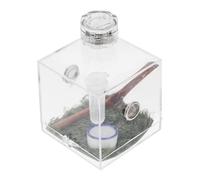 Mipcase Spider Habitat Box with Transparent Design and Mini Lamp Jumping Spider Care Easy to Observe and Feed Compact Ecological Enclosure for Small Pets