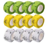 Mipcase Sports Finger Wrap 12Pcs Flexible Self-Adherent Elastic Tape Non-Woven Fabric Featuring Dinosaur, Panda, and Bee Patterns for Injury Cover and Manual Operation