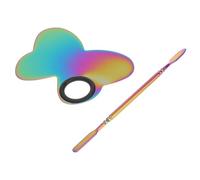 Mipcase Stainless Steel Makeup Palettes and Spatulas for Nail Art with Sturdy, Not Easy to Break Design, for Color Mixing and Manicure Accessories