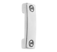 Mipcase Stainless Steel Webbing Anchor Plate for Boat Strap Mounting | 25mm Deck Loop Design, Heavy Duty Footman Loop Structure, Burr Free Finish, Silver Hardware for Boating