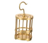 Mipcase Sturdy Brass Cage Multi-functional Decorative Hanging Bird Cage for Grasshopper Crickets