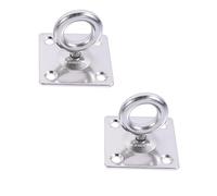 Mipcase Suspension Hook 2pcs Pad Eye Plate Hanger M8 Stainless Steel