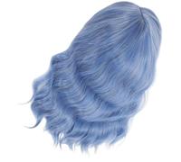 Mipcase Synthetic Short Wavy Bob Wig for Women Shoulder Length Curly Hair High Temperature Resistant Cosplay Wig for Club Party Wedding