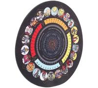 Mipcase Tarot Divination Rubber Mat Tarot Tablecloth Prop Decorative Altar Cloth for Home Use with Traditional Rider Style Design