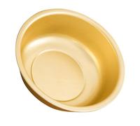 Mipcase Thickened 32cm Yellow Oxidized Aluminum Rice Basin Multipurpose Vegetable and Fruit Washing Bowl Large Capacity Kitchen Storage and Serving Basin