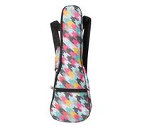 Mipcase Thickened Oxford Cloth Ukulele Bag 21-inch with Shoulder Straps and Handle, Portable Waterproof Ukulele Storage Case and Outdoor Use, Patterned Musical Instrument Carrying