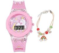 Mipcase Unicorn Pattern Boys and Girls Tracker Watch Analogue Watch for Children Electric Silicone Decorative Smartwatch Glowing Boys and Girls Accessory