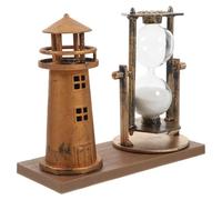 Mipcase Vintage Retro Decorative Hourglass Timer with Golden Plastic Frame, Versatile Placement for Office and Desk Activities, Creative Sand Art Table Centrepiece for Home Décor