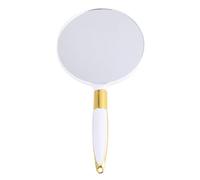 Mipcase Vintage Round Handheld Makeup Mirror Portable Compact Cosmetic Vanity Mirror with Handle for Women Travel and Daily Use