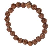 Mipcase Vintage Wooden Beads Cross Bracelet for Men and Women, Catholic Rosary Charm Beaded Prayer Bracelet, Brown Tone Religious Jewelry for Faith and Daily Wear