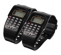 Mipcase Watch Watch 2pcs Watch Type Calculators Kids Calculating Watch Wrist Geometric Operation Watch Universal Wrist Watch for Boys Girls Children Black Mens Digital Man