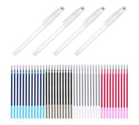 Mipcase Water Soluble Fabric Marker Pen with Automatic Disappearance and Multiple Refills for Drawing and Diy, Plastic Material, Versatile Application for Dressmaking and Embroidery