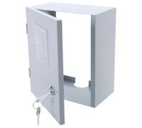 Mipcase Weatherproof Electric Meter Box Cover, No Bottom Iron Distribution Panel Case 155x180x100mm, Outdoor Electricity Meter Protection for Single Phase Systems