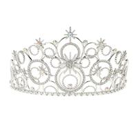 Mipcase Wedding Crown for Bride Silver Rhinestone Headband Princess Crown Headpiece for Wedding Prom Party