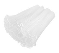Mipcase White Pleated Flower Wrapping Gauze Roll 30cm X 4.5m Floral Bouquet Wrap for Wedding Party Decoration and Florist Supplies Craft Tulle Fabric
