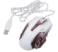 Mipcase Wired USB Gaming Mouse with 6 Keys and 3d Wheel, Tire Shape Design, 1200-3200 Dpi Adjustable, Dazzling Breathing Light for Gaming and Working on Laptop and PC