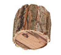Mipcase Wooden Bark Flower Bucket Planter for Rustic Garden Displays | Brown Bark Finish, Ready for Fresh Arrangements and Cactus, Portable Centerpiece Style for Florists