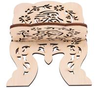 Mipcase Wooden Bible Reading Stand Table Decorations Home School Temple Confucian Classic Book Stand Display