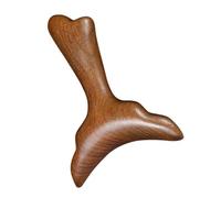 Mipcase Wooden Gua Sha Facial Scraping Board with Ergonomic Mermaid Tail Design for Massage Therapy Muscle Relaxation and Skin Elasticity Enhancement Portable for Face Neck and Full Body