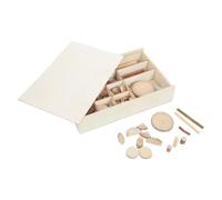 Mipcase Wooden Pieces for Crafts with Natural Wood Material, and Cylinder Shapes, for Ornament Making and Stimulating Creativity, for Special Occasions and Studies