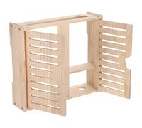 Mipcase Wooden Router Storage Cabinet Box Wall-mounted Wifi Organizer for Modem and Socket Strip Compact Decorative Router Hiding Box for Living and Office