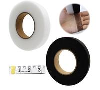 MIPIACE 2 Pcs Wonder Web 64 M/Roll Iron On Hemming Tape Hem Tape Roll No Sew Hem Tape Iron on for Trousers Curtains with Tape Measure for Bonding DIY Crafts Splicing Fabrics Garment(20mm Wide)