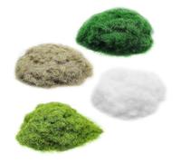 MIPIACE 4 x 30g Mixed Static Grass 3mm Terrain Powder Mixed Model Terrain Powder Static Grass Miniature Model Shrub Bushy Tuft Artificial Sand Table Model Miniatures Landscape Models Railway
