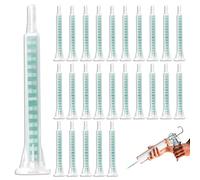 MIPIACE 50 Pcs Epoxy Mixing Nozzle Tip FMA06-16 Ab Glue Mixing Tube | Static Mixer Tips Epoxy Spray Gun Nozzles for 2k Glue Gun Applicator Static Manual Applicator 1:1 AB Cartridges