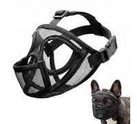 MIPIACE French Bulldog Muzzle Adjustable Muzzle Small Dogs Anti Biting Chewing Dog Muzzle with Short Breathing Dog Mesh Dog Muzzle Eating Protection for Dogs for French Bulldogs