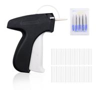 MIPIACE Labeling Gun with 5 Replacement Needles and 1000 Barbs for Clothes, Socks, Hats, Clothes (Black)