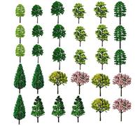 MIPIACE Pack of 30 Diorama Trees, Train Trees, 3.5-6.5 cm, Model Trees, Miniature, Multiple Varieties, Architecture, Trees, Model Trees, Mixed Forest for DIY Landscape Projects and Model Railway