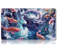 Mipikel Playmat for MTG, Playmat with Zones,Size 24" x 14",TCG and Board Game Mat for Cards,Free Storage Bags,Mousepad Desk Mats (Colorful 17,No with Zones)