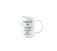 MIPOMALL 10 Years Work Anniversary Mug, Employee Gift, Thank You Mug for Employee from Boss or Employer, Leaving or Retirement Present, Presents for Christmas, mm-CA_217_11