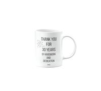 MIPOMALL 30 Years Work Anniversary Mug, Employee Gift, Thank You Mug for Employee from Boss or Employer, Leaving or Retirement Present, Presents for Christmas, mm-CA_217_31