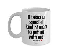 MIPOMALL Anniversary Mug, Fathers Day Mug for him, It Takes Special Man, Husband Gifts, Partner Fiance Boyfriend Relationship, Birthday Funny Coffee Mug Tea Cup, Present, Gifts from Wife - wm3366
