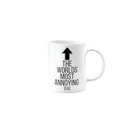 MIPOMALL Annoying Dad Mug, Gifts for Men, Women, Happy Birthday, Joke, Funny, Silly, Gag, Humour, Presents for Christmas, The World's Most Annoying, mm-CA-344_61