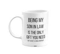 MIPOMALL Being My Son in Law is The only Gift You Need Mug, Son in Law Mug, Funny Birthday Gift, Presents for Christmas, mm-CA_172_90