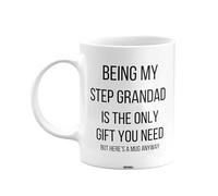 MIPOMALL Being My Step Grandad is The only Gift You Need Mug, Step Grandad Mug, Funny Birthday Gift, Presents for Christmas, mm-CA_172_100