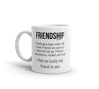 MIPOMALL Best Friends - Gifts for her - Friends - Thank You Friend - Presents for Best Friends Girls - Presents for Friends Women - Gifts for Friends - Coffee Cup Tea Mug - Christmas