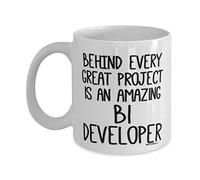 MIPOMALL Business Intelligence Developers Mug - BI Developer Gifts - Behind Every Great Project - Coffee Mugs - wmA172
