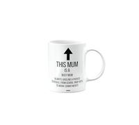 MIPOMALL Busy Mum, Funny Mum Mug Present, Gift from Daughter, Son or Step, Birthday Cup, Secret Santa, Presents for Christmas, mm-CA_195_27